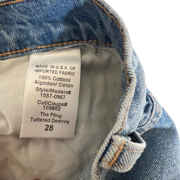 Current Elliott NWT the fling straight jeans 28 distressed - Picture 11 of 14